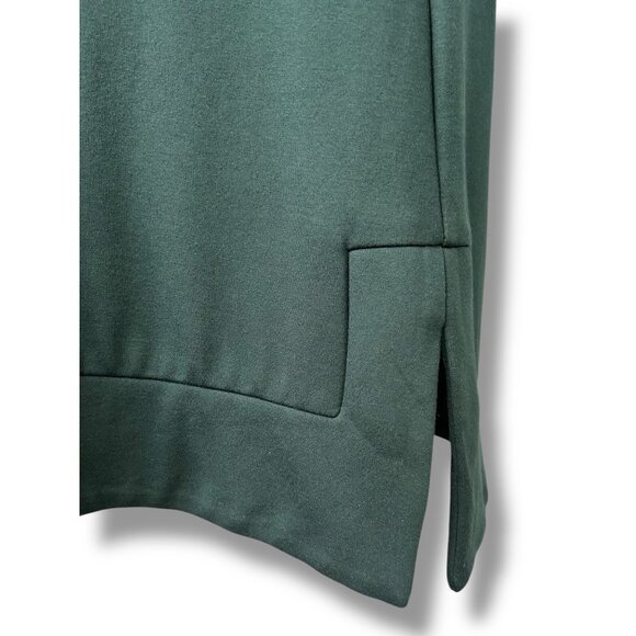 Jude Connally Dark Green Dress Crop Sleeve V neck hunter coastal preppy - Picture 4 of 7